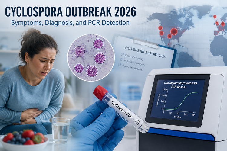 Cyclospora Outbreak 2026: Symptoms, Diagnosis and PCR Detection