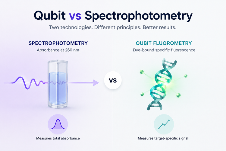 Qubit vs. Spectrophotometry